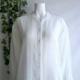 画像5: 新品 9820 M 豪華 総刺繍 透け感 ロング シャツ オフ白 春 夏 秋 レディース ブラウス ワンピース 上品 50代 60代 70代