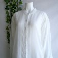 画像9: 新品 9820 M 豪華 総刺繍 透け感 ロング シャツ オフ白 春 夏 秋 レディース ブラウス ワンピース 上品 50代 60代 70代