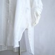 画像7: 新品 9820 M 豪華 総刺繍 透け感 ロング シャツ オフ白 春 夏 秋 レディース ブラウス ワンピース 上品 50代 60代 70代