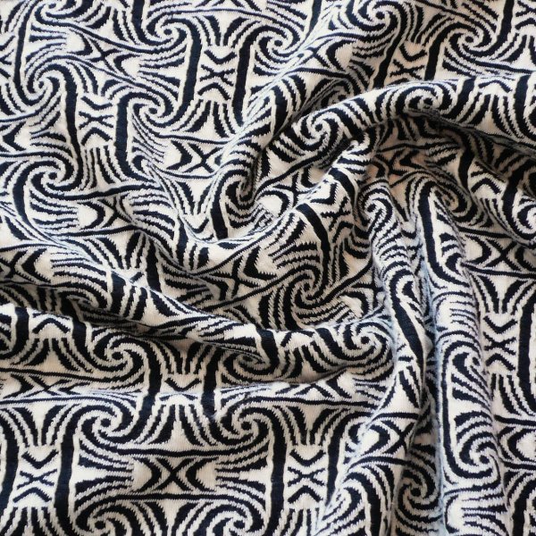 画像7: 新品 9959 LL ジャガード チュニック ベージュ系 秋 冬 レディース 和風 幾何学模様 ハイネック ゆったり 50代 60代 70代