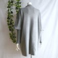画像9: 新品 9964 ML 重ね着風 ニットチュニック グレー 秋冬 レディース ドロップショルダー ボトルネック 大人 上質 上品 (9)