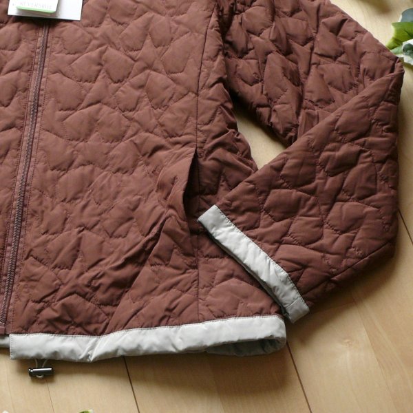 画像7: 新品 9969 M リバーシブル ダウンジャケット レンガ系 秋冬 レディース ダウン70％ 星模様 キルティング 高級 上質 上品 50代 60代 70代