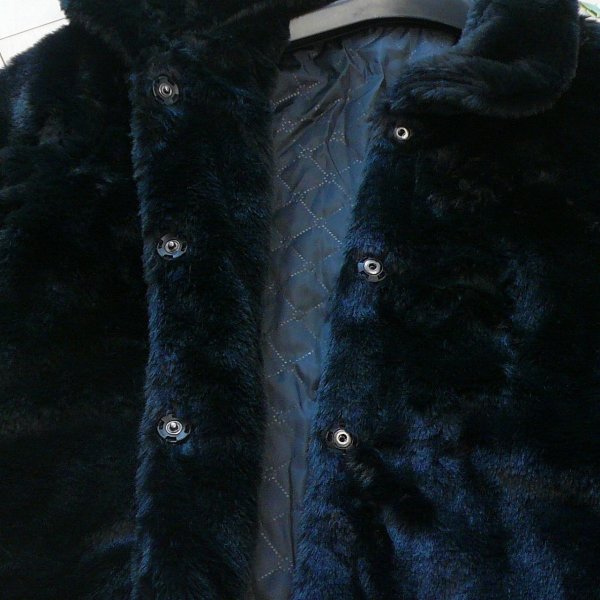 画像8: 新品 9973 ML 上質 フェイクファー ショートコート 黒 秋冬 レディース エレガント フォーマル 高級感 上品