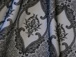 画像3: 【新品】4435【M】上質 アラベスク風刺繍織 スカート 黒系 張り合せ素材 ボリュームフレア 大人のクラシカルスタイル (3)