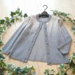 画像1: 新品 9931 S 和風 枝垂れ柄 ニット カーディガン グレー系 秋 冬 レディース もちもちニット 上質 上品 50代 60代 70代 (1)