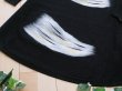 画像6: 【新品】5445【L】上質 大きな羽風模様 特殊起毛刺繍 ワンピース 黒 ラメ入りもっちりニット 大人スタイル (6)