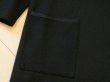 画像8: 【新品】5598【L】日本製 上質 ウール100％ 薄手 ニットワンピース 黒 大きなポケット 大人の高級スタイル (8)
