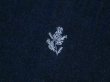 画像5: 【新品】5637【L】上質 花刺繍 綿100％ シャツワンピース 紺系 くるみボタン ダンガリー 大人のナチュラルスタイル (5)
