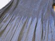 画像6: 【新品】6098【L】上質 日本製 桐生織 プリーツワンピース ブルーグレー 大きなジャガード花刺繍 ストライプ柄 高級 夏 大人スタイル (6)