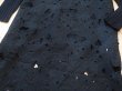 画像3: 【新品】7696【ML】上質 ニット ワンピース レディース 秋 冬 春 黒 長袖 カットワークレース 大きな花模様 ボトルネック 上品 (3)