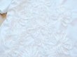 画像11: チュニック ワンピース シャツ 白 五分袖 綿 麻 立体花モチーフ 30代 40代 50代 春 夏 上質 新品 8016 ML (11)