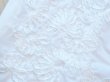 画像10: チュニック ワンピース シャツ 白 五分袖 綿 麻 立体花モチーフ 30代 40代 50代 春 夏 上質 新品 8016 ML (10)