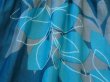 画像11: 【新品】8066【L】大きな花柄 ワンピース 青緑系 半袖 綿100％ 透け感 シャーリング インド製 ナチュラルコットン 40代 50代 60代 夏 (11)