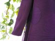 画像6: 【新品】8331【L】上質 横プリーツ チュニックワンピース 紫 長袖 重ね着風 ドット模様 チュール 40代 50代 60代 春 夏 秋  (6)