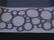 画像9: 【新品】8469【L】上質 サークル柄 横プリーツ プルオーバー グレー系 配色 高級 40代 50代 60代 秋 冬 (9)