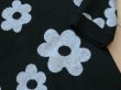 画像3: 【新品】8685【ML】上質 大きな花柄 ニット チュニック ワンピース 黒グレー系 ブラック タートルネック 40代 50代 60代 (3)