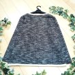 画像2: 新品 9482 ML 綿混 ツイード ジャケット 春 夏 秋 網目 パイピング レディース 黒系 ノーカラー (2)