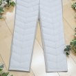 画像6: 新品 9486 LL ダウンパンツ ダウン80％ 後ろ裏微起毛 秋 冬 レディース グレージュ 異素材切替パンツ ストレッチ 撥水加工 上質 (6)