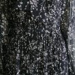 画像13: 新品 9489 ML ボウタイリボン シフォン プリーツ ワンピース 春 夏 秋 花柄 レディース 黒系 共布リボン フリル袖 美しい透け感 上質 上品 (13)