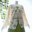 画像5: 新品 9491 ML クロシェ カットワーク 刺繍 カーディガン 春 夏 レディース ベージュ エレガント 羽織もの 上質 上品 (5)