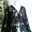 画像10: 新品 9492 ML クロシェ カットワーク 刺繍 カーディガン 春 夏 レディース 黒 エレガント 羽織もの 上質 上品 (10)