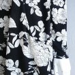 画像3: 新品 9495 ML 大きな花柄 チュニック 春 夏 秋 レディース 黒系 ゆったりハイネック ストレッチ 薄手 ジャージー (3)