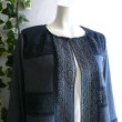画像9: 新品 9514 L カットワーク 刺繍 綿麻混 シャツ ジャケット 春 夏 秋 紺ネイビー系 レディース リネン コットン レース 高級感 上質 上品 (9)