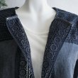 画像4: 新品 9514 L カットワーク 刺繍 綿麻混 シャツ ジャケット 春 夏 秋 紺ネイビー系 レディース リネン コットン レース 高級感 上質 上品 (4)
