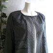 画像11: 新品 9515 L カットワーク 刺繍 綿麻混 シャツ ジャケット 春 夏 秋 黒ブラック系 レディース リネン コットン レース 高級感 上質 上品 (11)