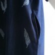 画像6: 新品 9520 ML リーフ刺繍 綿100％ デニム シャツ ワンピース 春 夏 秋 レディース 紺系 インディゴ インド製 ナチュラル コットン (6)