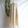 画像2: 新品 9533 ML 大きな花柄 英字 リネン風 綿100％ ワンピース 春 夏 生成り系 レディース インド製 ナチュラル コットン (2)