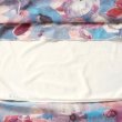 画像8: 新品 9537 ML 絵画風 大きな花柄 シフォン ワンピース 春 夏 くすみブルー系 レディース ノースリーブ マキシ 透け感 インド製 (8)