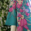 画像8: 新品 9552 ML 大きな花柄 チュニック 春 夏 秋 ターコイズ系 レディース ストレッチ 薄手 ジャージー 上品 エレガント (8)