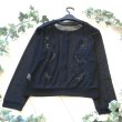 画像6: 新品 9700 ML クロシェ 立体 花刺繍 サマーニット カーディガン 黒 春 夏 秋 レディース 透け感 花モチーフ 上質 上品 (6)