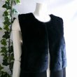 画像5: 新品 9878 ML ファー 切替 ロング ジレ 黒 秋 冬 レディース フェイクスエード フェイクファー ベスト 上質 上品 50代 60代 70代 (5)