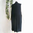 画像8: 新品 9896 L アンサンブル風 プリーツ ロング ジレ 黒 春 夏 秋 冬 レディース テーラード 羽織り 高級 上質 上品 50代 60代 70代 (8)
