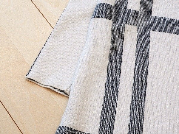 画像4: 新品 9921 ML 英国調 チェック ニット ワンピース アイボリー系 秋 冬 レディース ボトルネック 上質 上品 50代 60代 70代 (4)