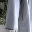 画像4: 新品 9927 L パイピング ウール調 ロング コート くすみブルーグレー 秋 冬 レディース 長袖 ノーカラー 上質 上品 50代 60代70代 (4)