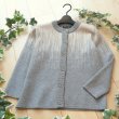 画像6: 新品 9931 S 和風 枝垂れ柄 ニット カーディガン グレー系 秋 冬 レディース もちもちニット 上質 上品 50代 60代 70代 (6)