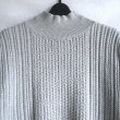 画像9: 新品 9947 ML ニット セットアップ グレー 秋 冬 レディース ケーブル編みハイネックニットベスト ニットワンピース 50代 60代 70代 (9)