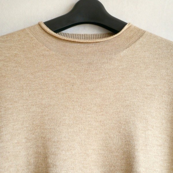 画像4: 新品 9948 ML ニット セットアップ ベージュ 秋 冬 レディース ケーブル編みハイネックニットベスト ニットワンピース (4)